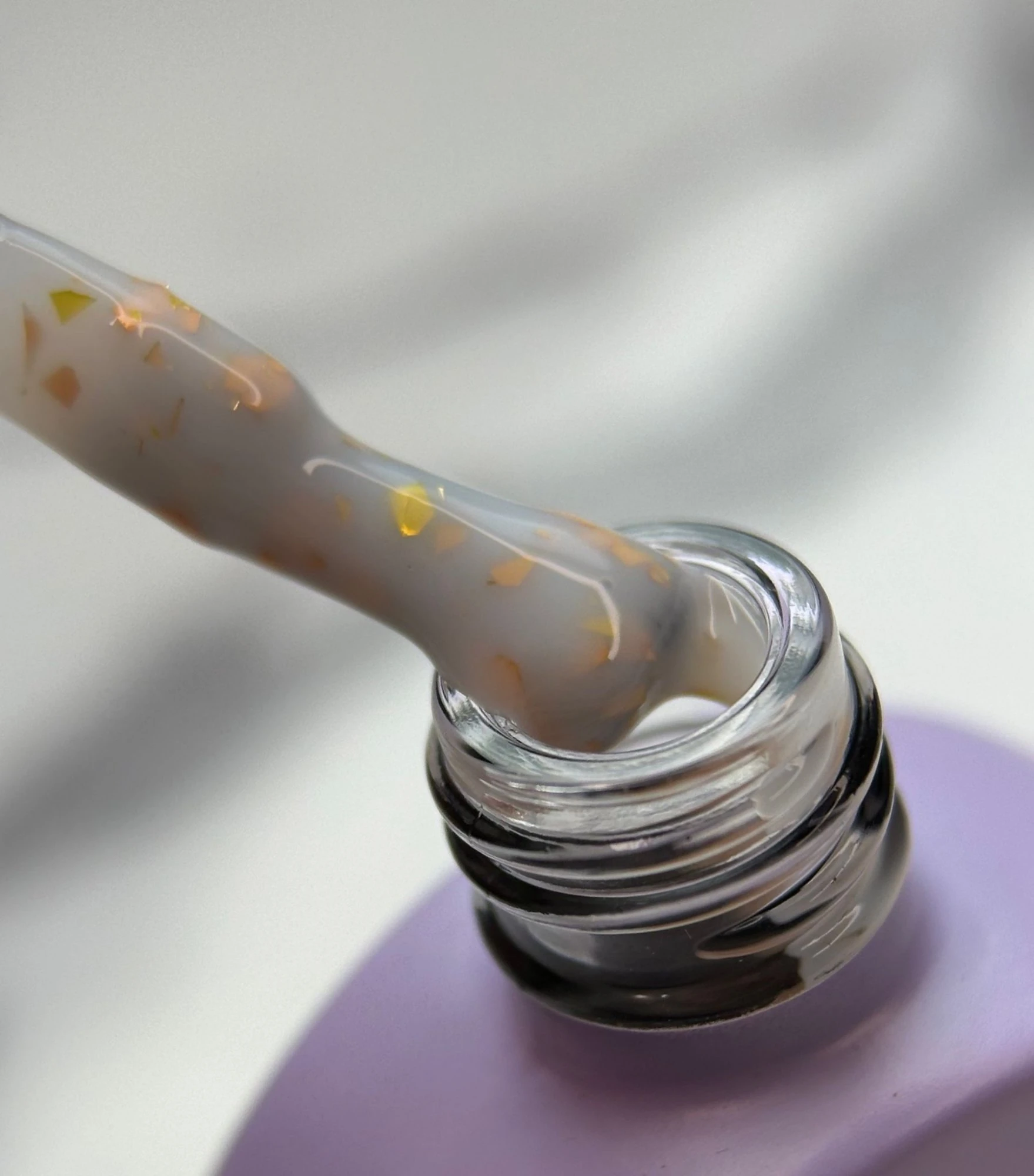 Glitter Rubber Base — Adore Gold, 12ml