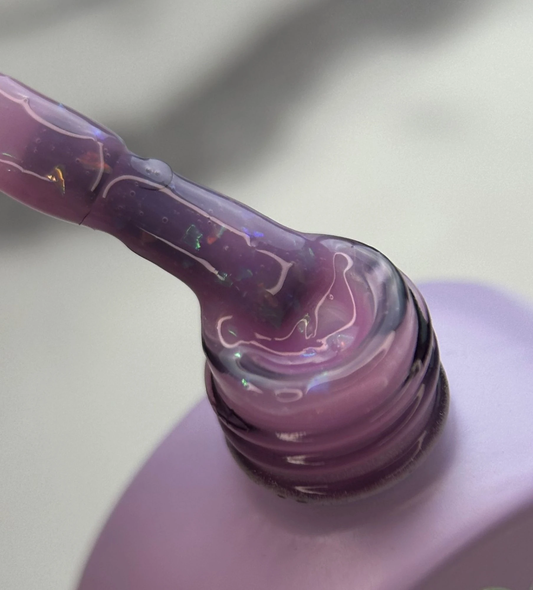 Glitter Rubber Base — Blush Mirage, 12ml