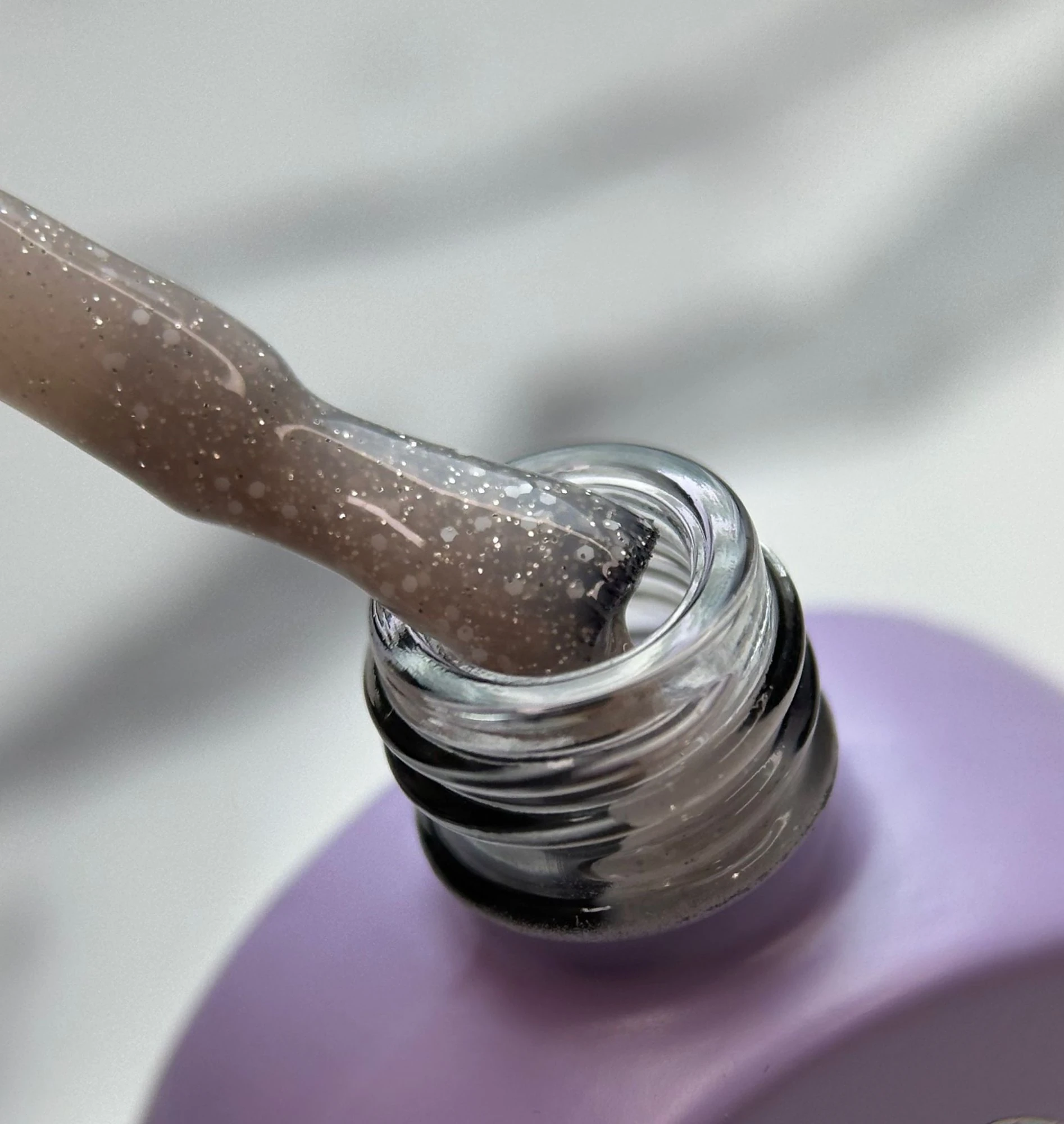 Glitter Rubber Base — Gold Power, 12ml