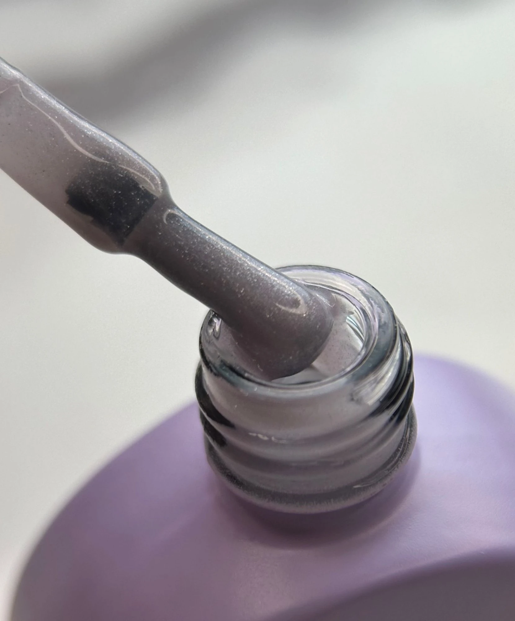 Glitter Rubber Base — Silver Luxe, 12ml